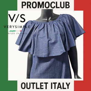 Къса рокля VerySimple, размер 44, 100% памук, Италия